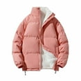 thumbnail image 1 of Tuphregyow Trendy Men's Lined Cotton Flannel Jacket - Button Up Plaid Shirt Coat with Pocket, Ideal for Cold Weather Pink M, 1 of 4