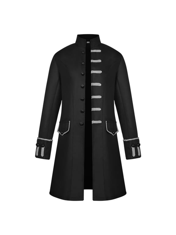 Trendy Slim Tailcoat Tuxedo Jacket for Men - Dress Coat for Swallowtail Dinner Party Wedding, Ideal for Formal Black XXXL