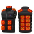 thumbnail image 1 of Tuphregyow USB Electric Heated Clothing Waistcoat with 17 Heating Areas for Men and Women Lightweight Unisex Winter Heated Vest Black, 1 of 9