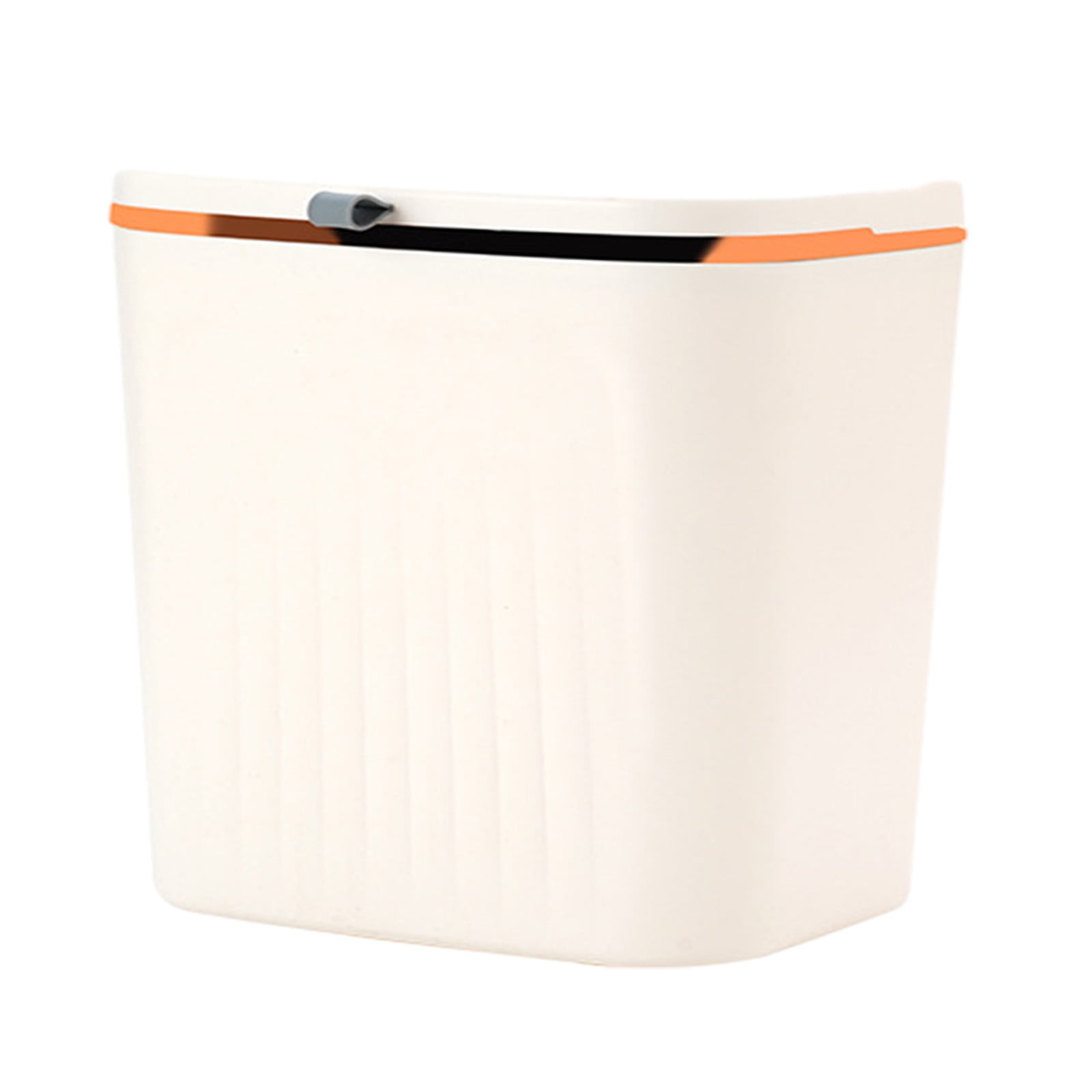 Tuphregyow Under Sink Hanging Trash Can with Lid Kitchen Door