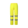 thumbnail image 1 of Tuphregyow Unisex Waterproof Reflective Cycling Pants, Breathable and Wear Resistant Rain Trousers with Straight Leg Design Yellow M, 1 of 3