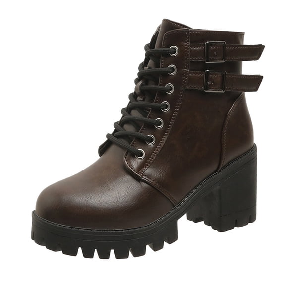Tuphregyow Vintage Leather Women's Calf Boots with Hidden High Heel, Zipper Closure, and Western Inspired Design Black 35