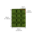 thumbnail image 1 of Tuphregyow Wall-Mounted Vertical Planter Pouch -Living Garden Growing Bag for Efficient Landscaping Pockets Garden Vertical Planter Wall Mount Living Growing Bag Pouch F, 1 of 2