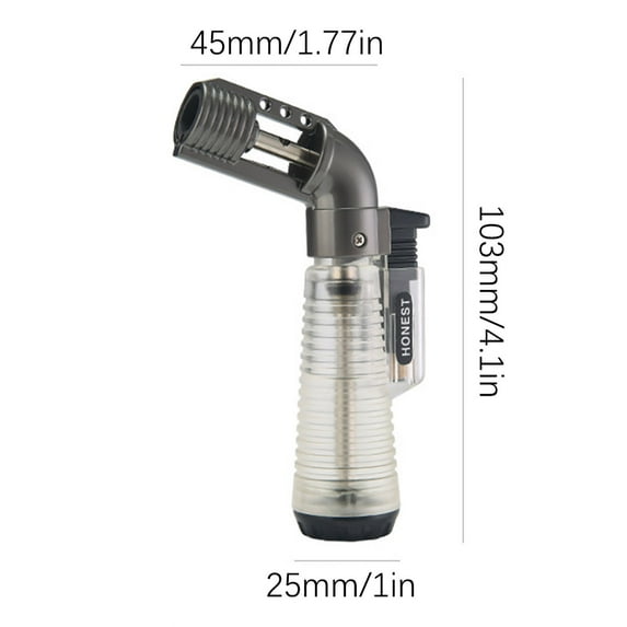 Tuphregyow Waterproof Lighter,Metal Lighter, Bend Blast Flameproof Burner Outdoor Barbecue Kitchen Baking Lighter,Refillable Butane Lighter Gifts for Dad, for Candle Kitchen BBQ