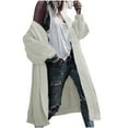 thumbnail image 1 of Tuphregyow Women Cardigan Open Front Winter Clothes Knit Outwear Oversized Button Lightweight Sweaters Trendy Loose Cardigans Long Sleeve Solid White XL, 1 of 8