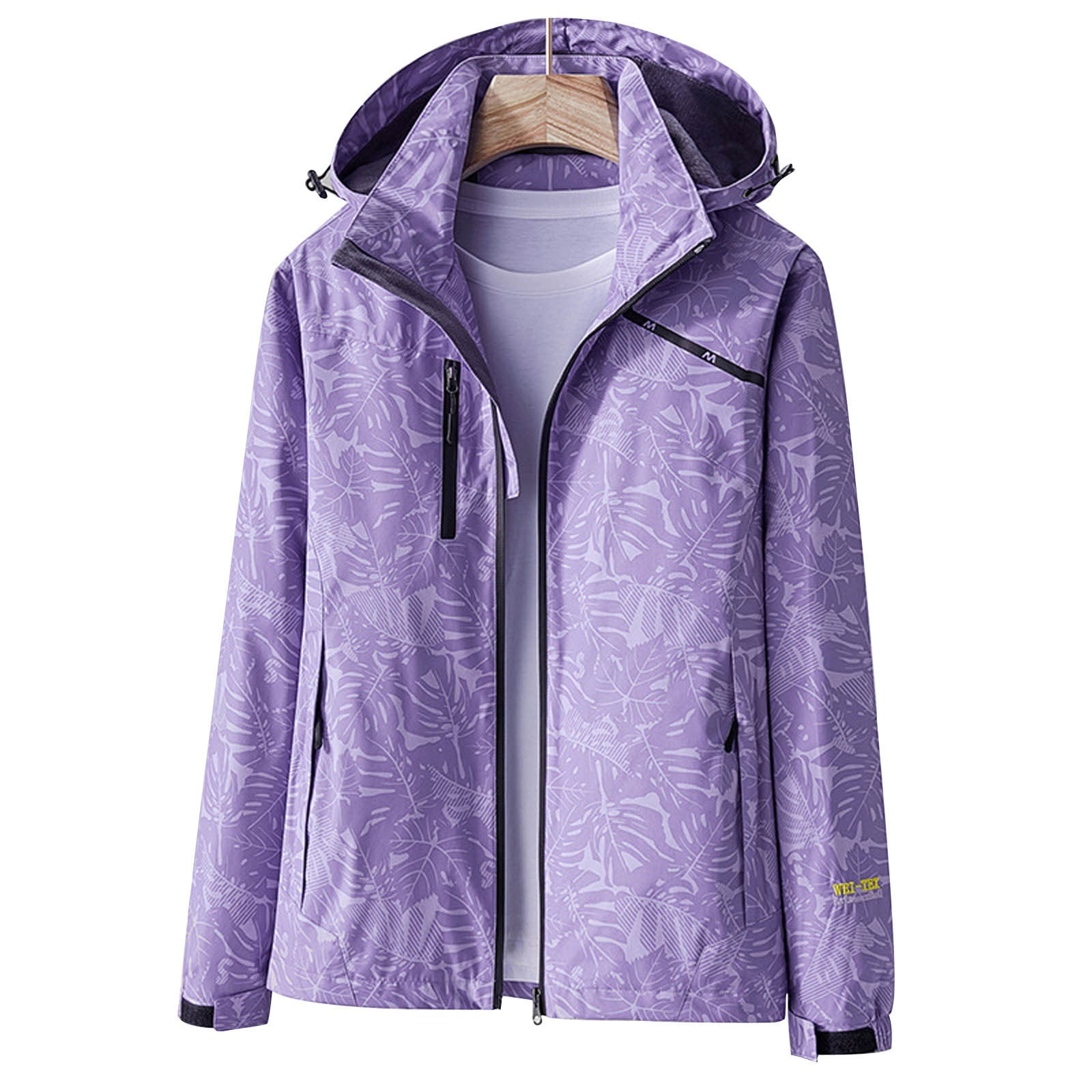 Tuphregyow Women Waterproof Rain Jacket for Hiking Travel Boyfriend