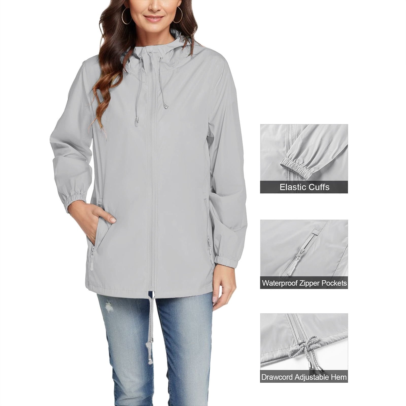 Long Travel portable Raincoat Women Ponchos Waterproof Pullover Women's Breathable Rain Coat