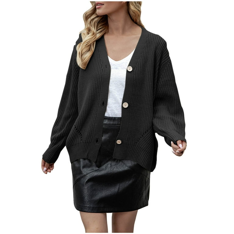 V-Neck Loose Long-Sleeved Sweater V-Neck Loose Long-Sleeved Sweater