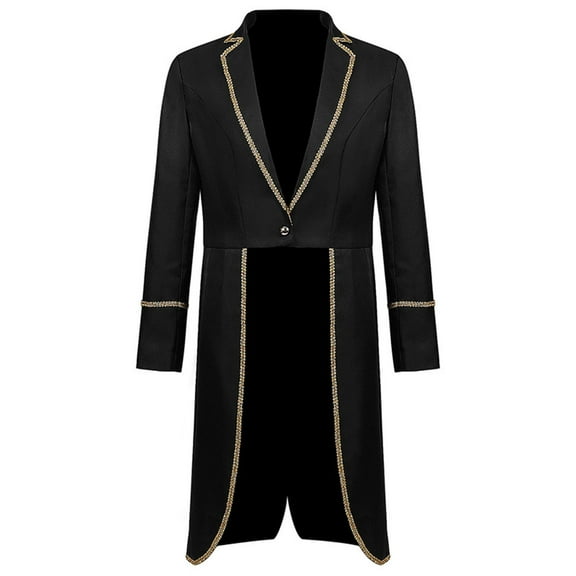 Tuphregyow Women's Leisure Retro TailCoat Long Sleeve Casual Cardigan Solid Trendy Fashion Soft Travel Coat Button Down Black S