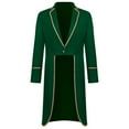 thumbnail image 1 of Tuphregyow Women's Leisure Retro TailCoat Long Sleeve Casual Cardigan Solid Trendy Fashion Soft Travel Coat Button Down Green S, 1 of 3