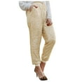 thumbnail image 1 of Tuphregyow Women's Summer Sequin Pants with Elastic Waistband and Pockets, Perfect for Party or Casual Wear - Elastic and Lightweight Design Beige S, 1 of 7