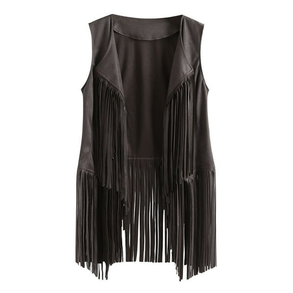 Tuphregyow Women's T Shirts Y2K Clothing Tassels Fringed Vests Oversized T Shirts for Women Suede Ethnic Camisole Summer Clothes for Teen Girls Sleeveless Blouses Tank Top for Women Gray XL