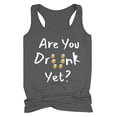 thumbnail image 1 of Tuphregyow Women's Tank Tops Beach Funny Graphic Racerback Camisole Vests Sleeveless Blouses Y2K Summer Clothes for Teen Girls Crewneck Tank Top for Women Oversized T Shirts for Women Dark Gray L, 1 of 7