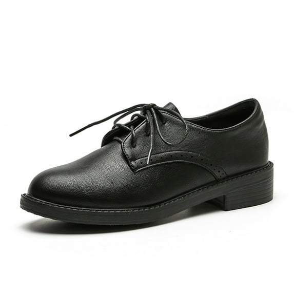 Tuphregyow Women's Traditional Oxford Lace Up Business Shoes Brogue Design, Perfect Gift for the Office, Lightweight and Comfortable for Outdoor Wear Black 40