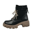thumbnail image 1 of Tuphregyow Women's Winter Snow Boots with Skin Lining, Anti Slip Ankle Booties, Outdoor Waterproof Shoes for Comfort and Warmth Khaki 37, 1 of 9