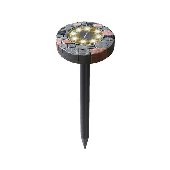 Tuphregyow Yard Decorative Lights,Imitation Stone Solar Mouse Drive Away Lamp,Solar Light,Ground Lights for Outdoor Path, Sidewalk, Driveway Or Walk Way