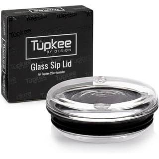 Tupkee Double Wall Glass Tumbler Replacement Lid - for Hand Blown Glass Travel Mug, 14-Ounce & 8-Ounce, Niagara