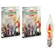Tupkee C7 Flickering Flame Tip Bulb 1W, Incandescent Light Bulb with a