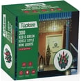 thumbnail image 1 of Tupkee Christmas Icicle Lights  Red & Green Incandescent, Icicle Style Mini Lights - 17 Feet, 300 Bulbs, Indoor & Outdoor Christmas Decorations, 1 of 4