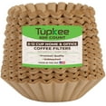 thumbnail image 1 of Tupkee Coffee Filters 8-12 Cups - 600 Count, Basket Style, Natural Brown Unbleached Coffee Filter, Made in the USA, 1 of 6