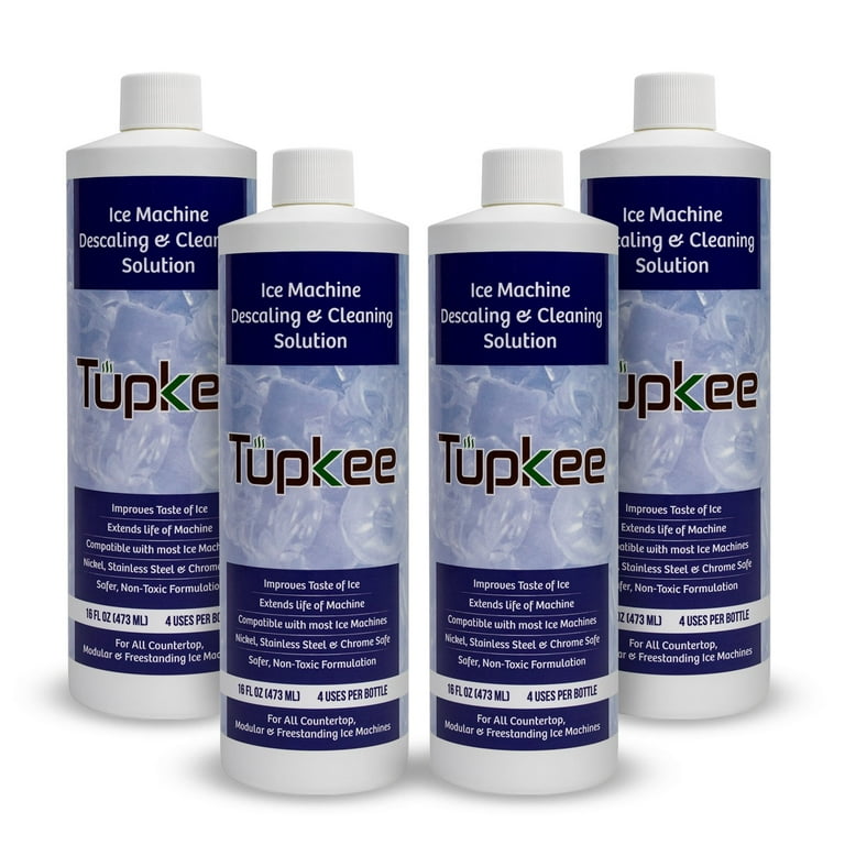  Tupkee Ice Machine Cleaner Nickel Safe - 16oz Ice Maker  Cleaner, Universal for Affresh, Whirlpool 4396808, Manitowoc, Kitchenaid,  Scotsman Ice Machine Cleaner and Sanitizer Descaler - Pack of 4 :  Everything Else