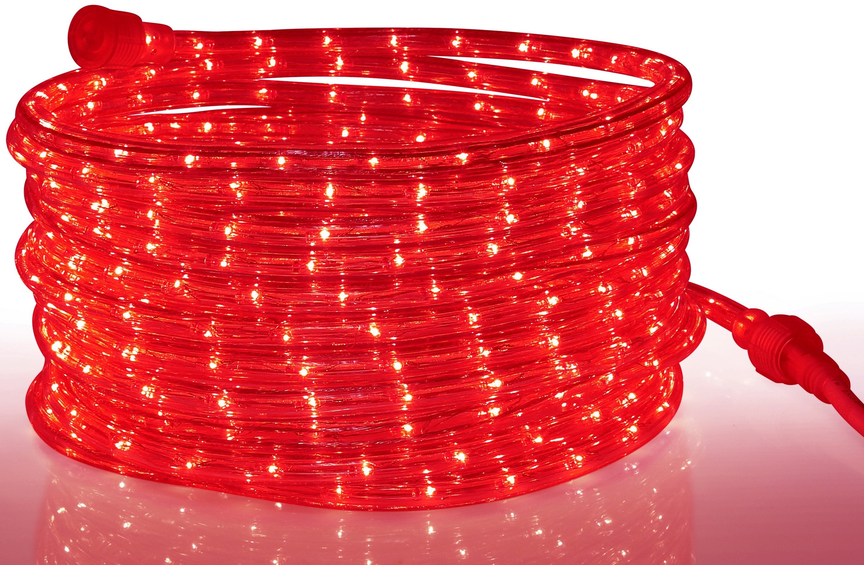 Red rope lights deals