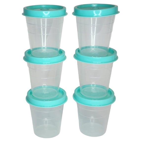 Tupper Minis Classic Sheer Midgets Set in Natural with Aqua Seal