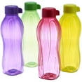 thumbnail image 1 of Tupperware Aquaslim Water Bottle Set, 500ml, Set of 4 (B.5L) Colors May Vary, 1 of 2