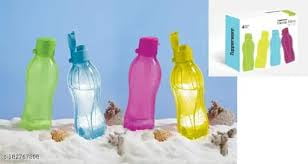 Tupperware Eco 310 ML Water Bottles Fliptop 4 color in 1 set (Multicolor )