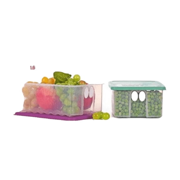 Tupperware Fridge Smart Medium 1.6 Ltr Set Of 2 Best to Store Fruits & Vegetables