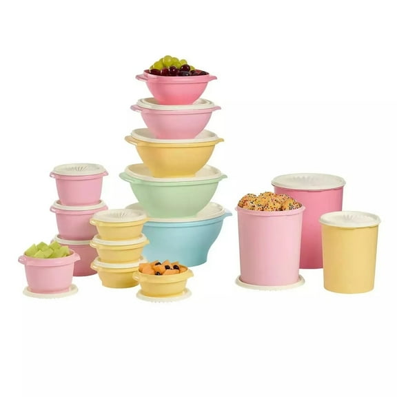 Tupperware Heritage 16 Container Set (Orange)