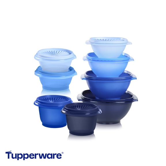 Tupperware Heritage 36 PC Set - Blue