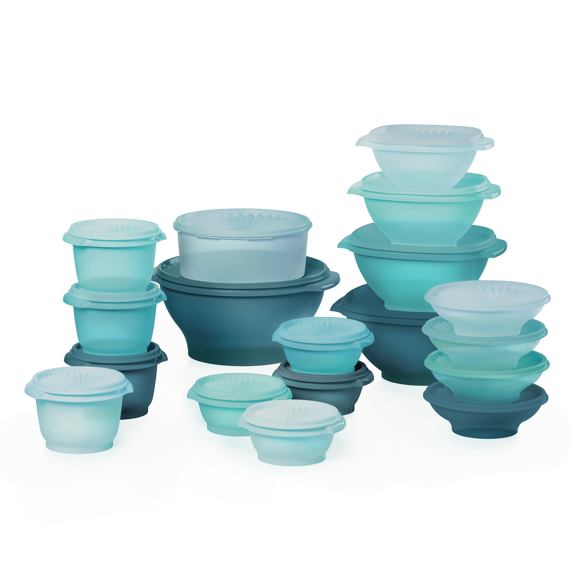 Tupperware Heritage Food Storage Containers with Lids, Green (36 Count ...