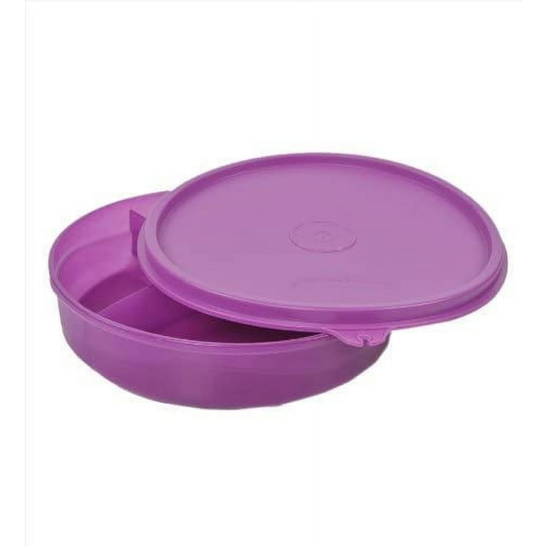 Pink Tupperware Round Lunch Box