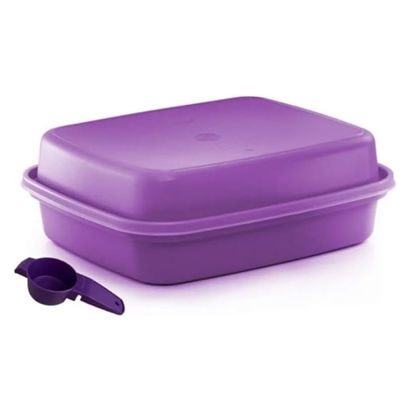 Tupperware Large Season Serve Marinating Container with Mini Sifter in Purlicious