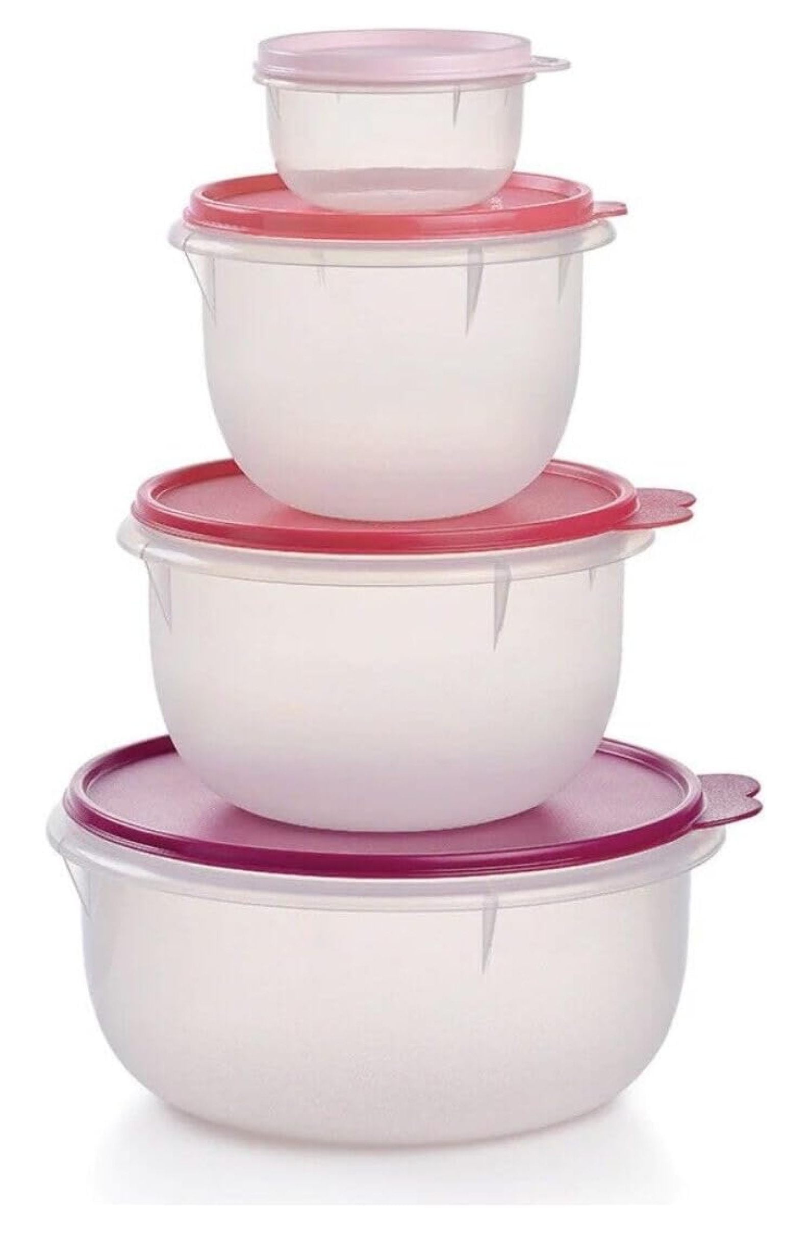 保存容器・ケース Tupperware MM Oval Pink Big Set Pink Tupperware 1613, Pink Oval Tupperware Storage Container