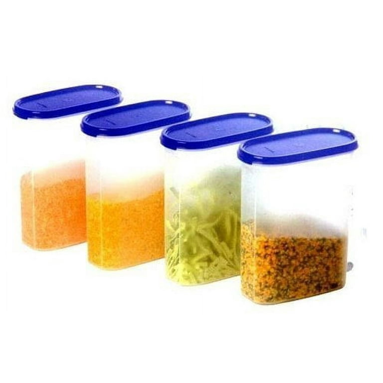 Tupperware Brand Modular Mates Super Oval Container Set - 5 Dry Food  Storage Containers with Lids - Airtight, Dishwasher Safe & BPA Free