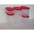 thumbnail image 1 of Tupperware Modular Mates Oval 5 Pc Set Red, 1 of 1