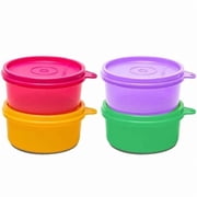 Tupperware Multicolour Plastic Food Storage & Container Set, 4 Count, 230 ml each Container