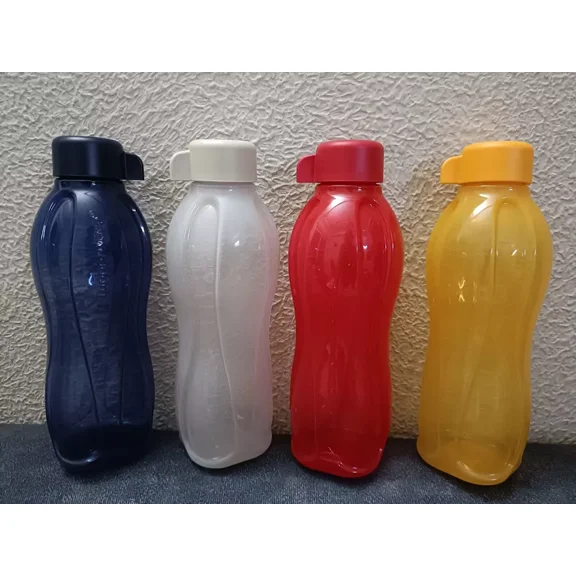 Tupperware New Aquasafe Water Bottle Set Of 4 Christmas Gift - 500 Ml Multicolour Color May very
