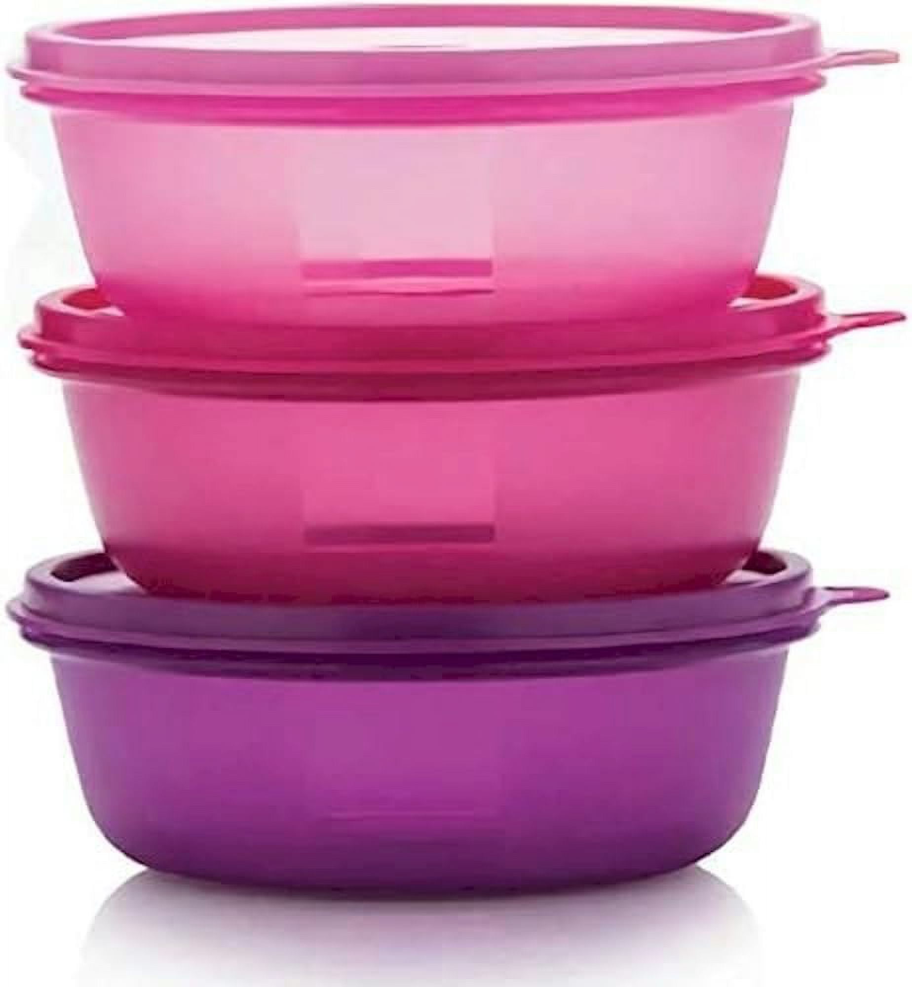 Tupperware Pink, Purple Leftover Bowl Set Storage Food