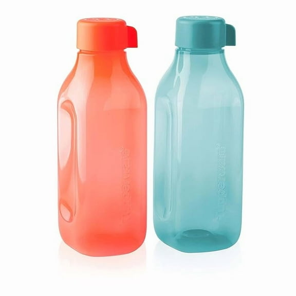 Tupperware Plastic Eco Fridge Bottle 1 Liter, Screw Cap (Set Of 1) Multi Color