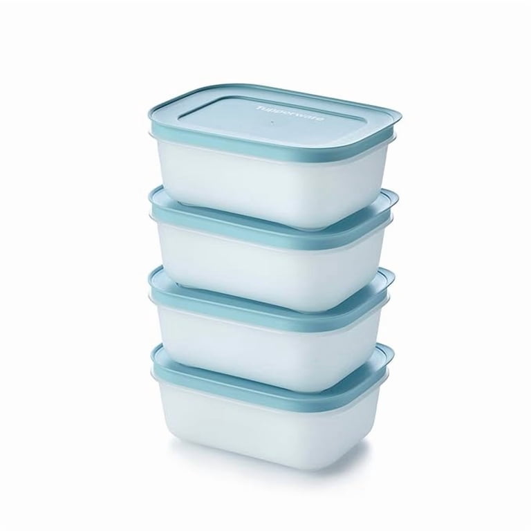 Tupperware Plastic Essentials Freezer Mates Shallow 4 Piece