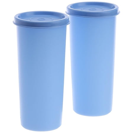 Tupperware Plastic Rainbow Tumbler Set (Colour May Vary, 340ml) - Set of 2