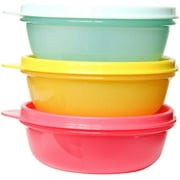 Tupperware S.S. Bowl Airtight Storage Container Set of 3 x 1,27 Cups