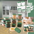thumbnail image 1 of Tupperware Set,Sealed Grain Storage Container 17Pcs, Multi Capacity Food Storage Box Reusable with Lids, Sturdy Leakproof, Kitchen Refrigerated Fresh Keeping, Snack Containers, 1 of 9