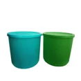 thumbnail image 1 of Tupperware Set of 2 Big Round BPA FREE Storage Container Box Blue Only Christmas Gift 1.1ltr, 1 of 3