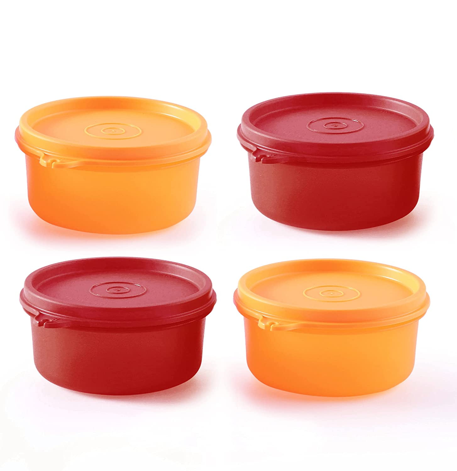 Tupperware Keep 'n Heat Pizza Slice Keeper Container 4106A-3,4 Lid 4107A-1,4