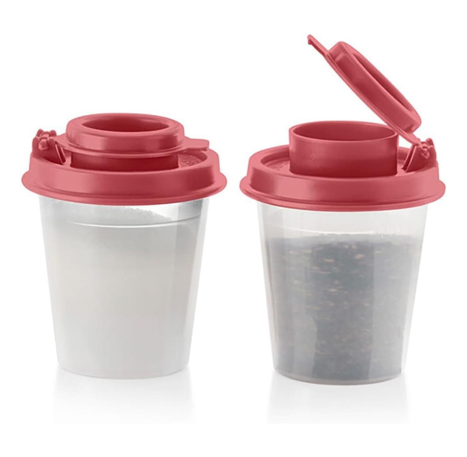 Tupperware Tupper Mini Midget Salt and Pepper Shakers 2 Ounce Set Old