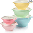 Tupperware VINTAGE PASTEL Heritage Collection 10 Piece Food Storage